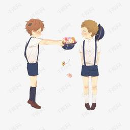 两个男孩的图片,两个男孩的欢乐时光